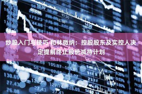 炒股入门与技巧 和林微纳：控股股东及实控人决定提前终止股份减持计划